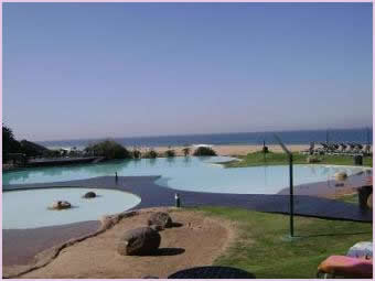 Zimbali communal pool facility and ocean
