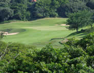 View of the Zimbali Golf Country Club fairway and green