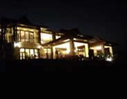 Zimbali house at night